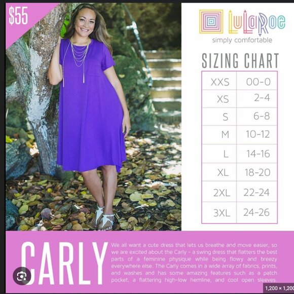 Lularoe Carly T-Shirt Dress Purple Mickey Mouse XS - Picture 8 of 9